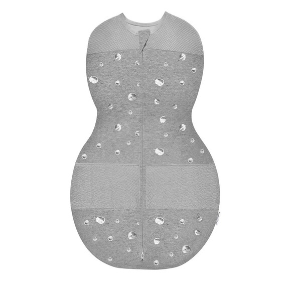 Happiest Baby Sleepea 5-Second Swaddle Gray Moon Print Size M (3–6 Months) - Picture 1 of 5